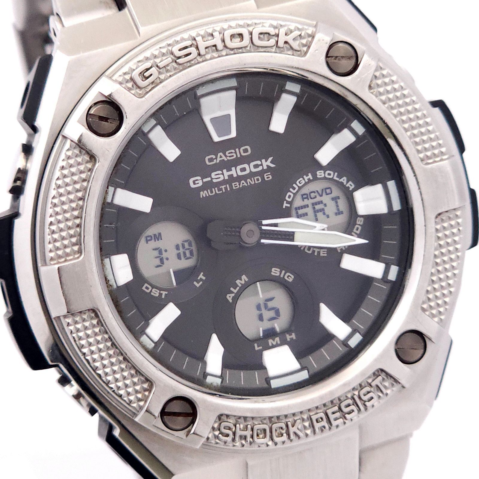 CASIO カシオ G-SHOCK GST-W330D ソーラー電波 動作品