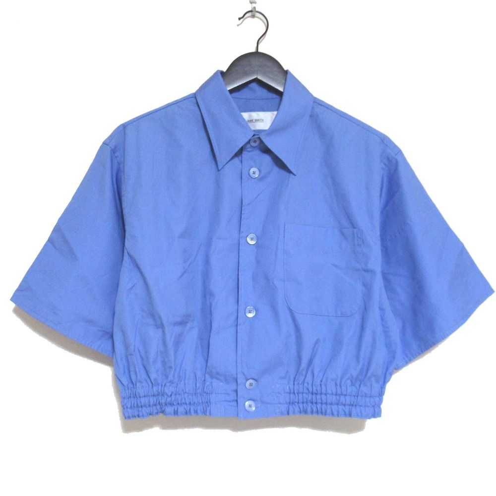 美品 24SS JANE SMITH ジェーンスミス COTTON BROAD HEM GATHER SHIRT ギャザーヘム ショートスリーブ シャツ 24SSH 403L 38 ベージュ レディース 古着 中古 美品 24SS JANE SMITH ジェーンスミス COTTON BROAD HEM GATHER