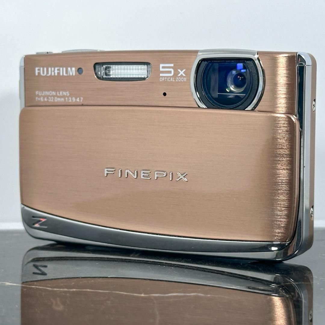 動作 済み FUJIFILM FinePix Z70 ブロンズ 富士フイルム ファインピックス デジタルカメラ コンデジ コンパクトデジカメ カメラ 動作品 スライドカバー 光学5倍ズーム カラー レトロデジカメ