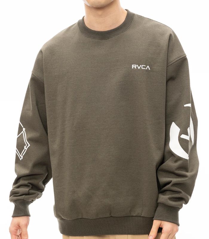 RVCA ルーカ STACKHOUSE CR トレーナー ユニセックス スウェット 長袖