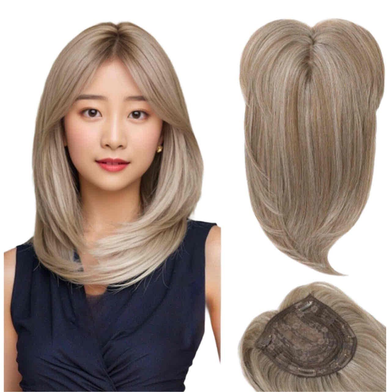 人毛 部分ウィッグ ロング 2024新世界 人毛100 ウィッグ ヘアピース