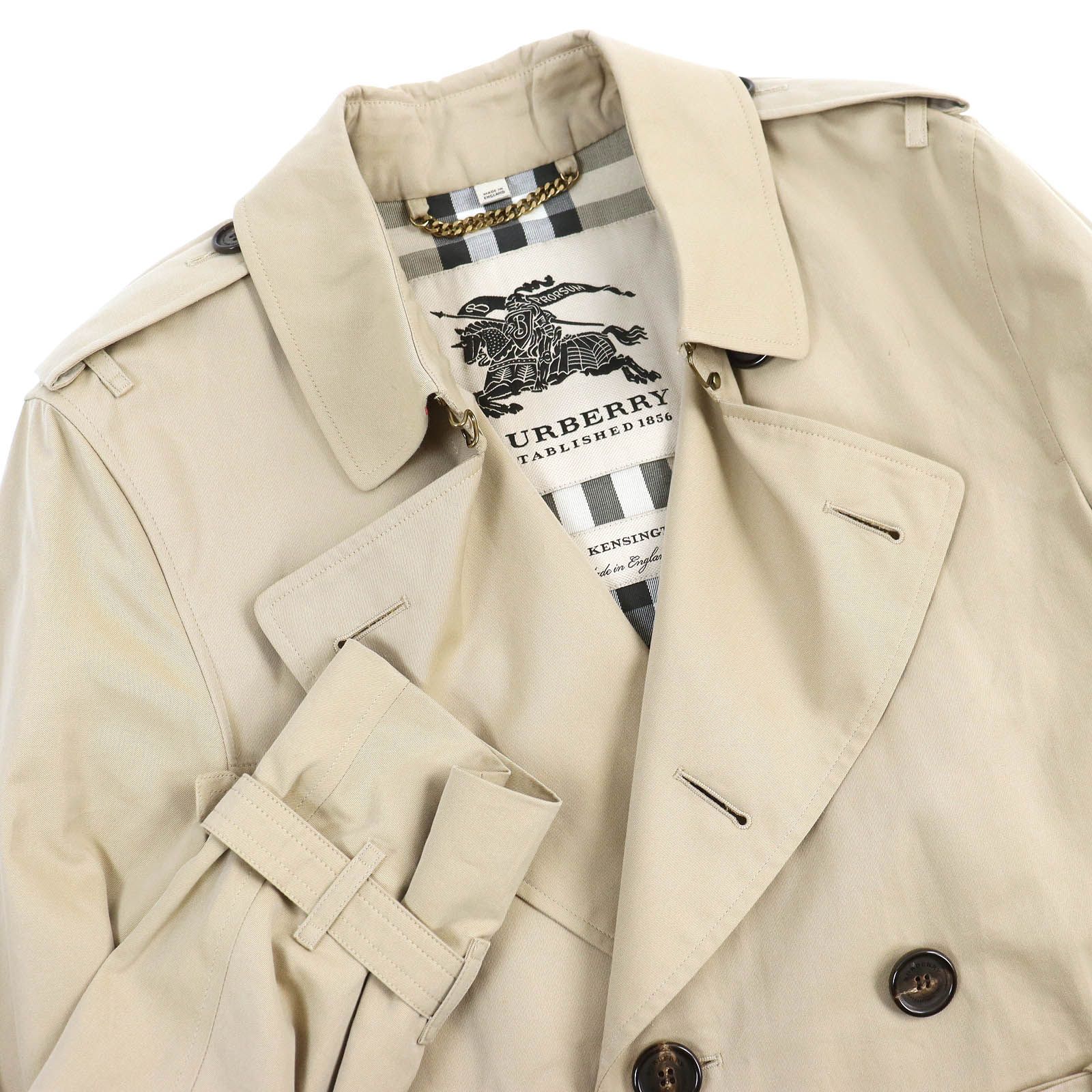 美品 BURBERRY バーバリー ケンジントン ノバチェック柄裏地 ベージュ 美品 BURBERRY バーバリー ケンジントン ノバチェック柄裏地 ベージュ