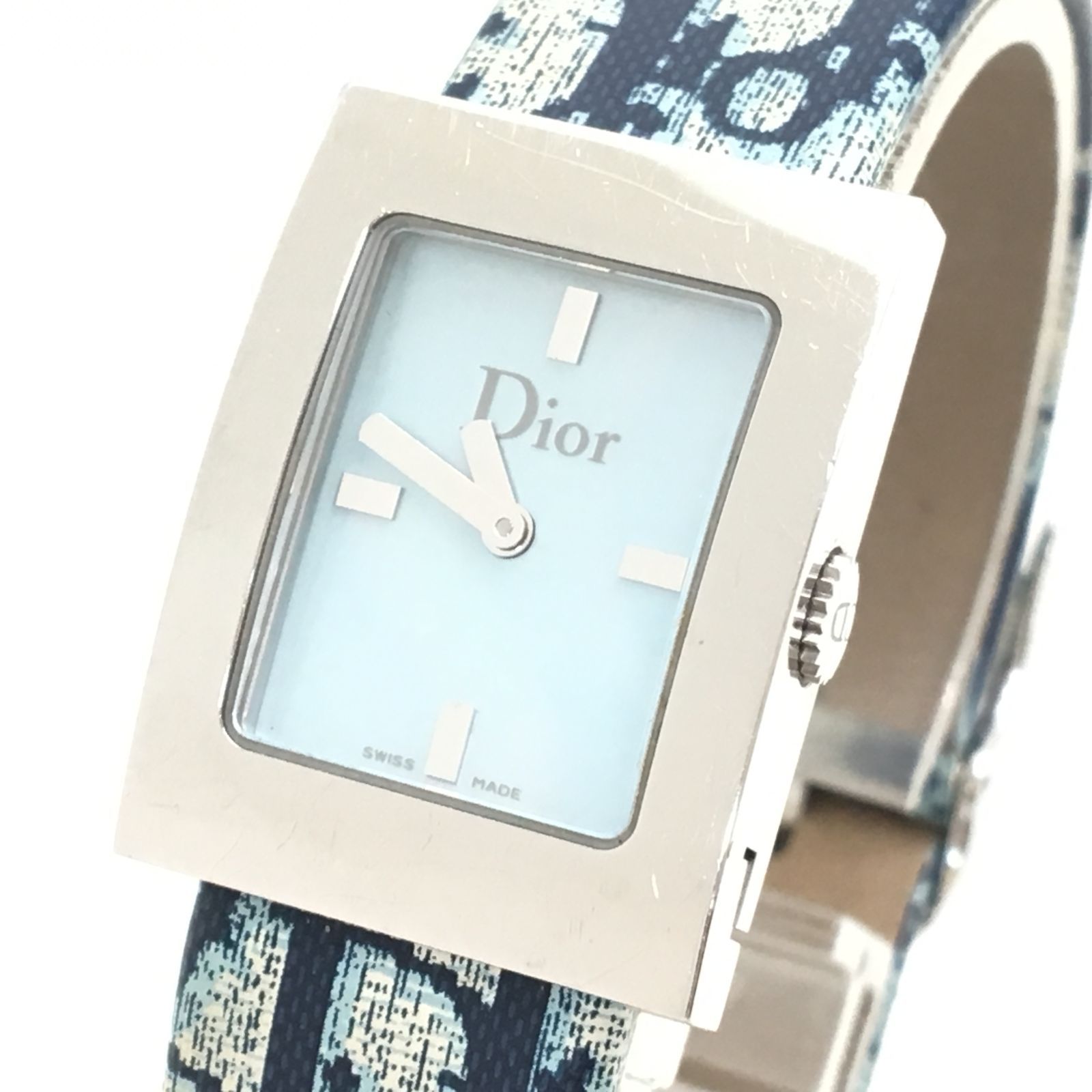 シルバーシェル文字盤Dioクリスチャンディオール マリス レディース腕時計 ブルー