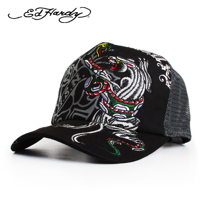 【中古品】エドハーディー　メッシュキャップ エドハーディー Ed Hardy ツイルメッシュキャップ 帽子 メンズ
