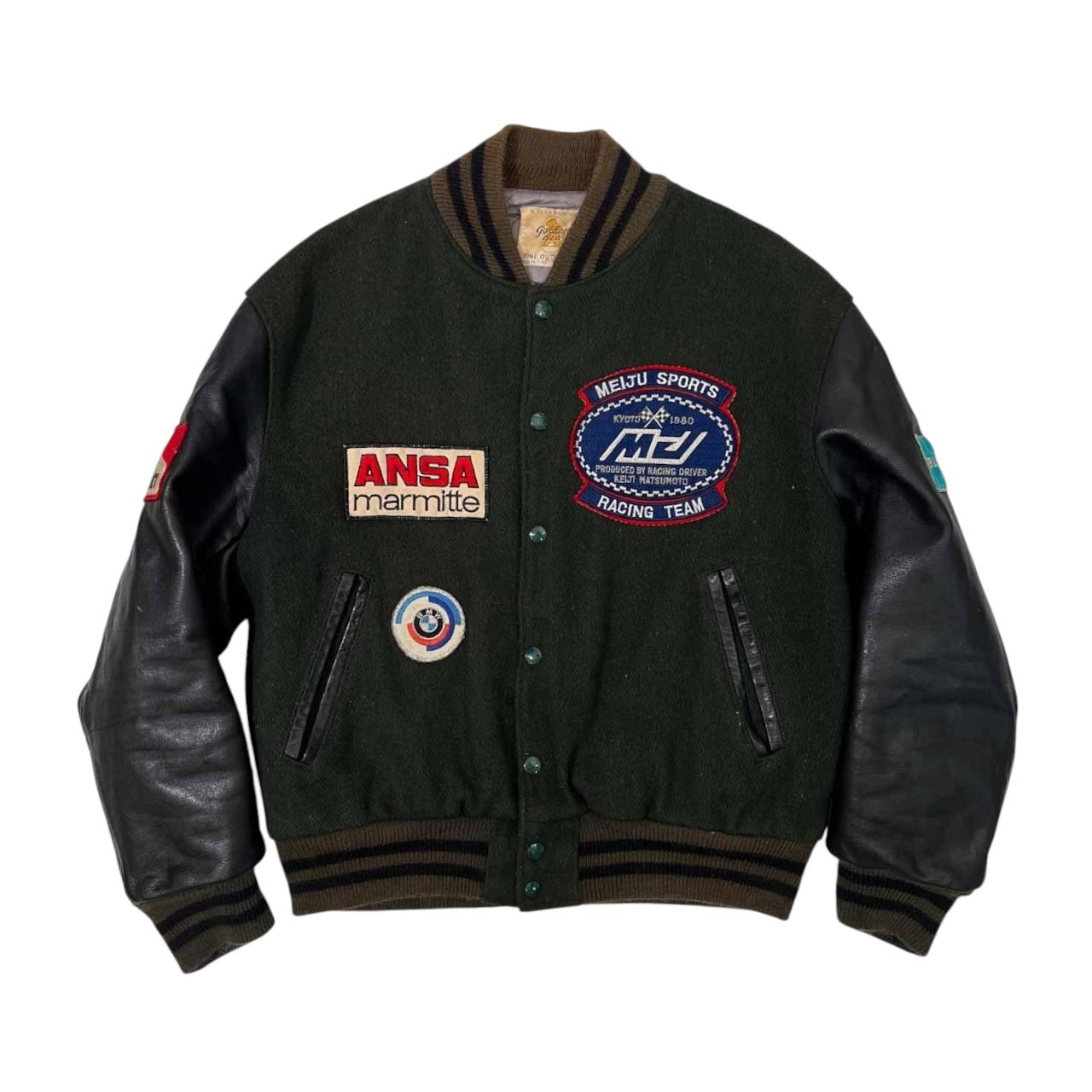 80S GOLDEN BEAR ゴールデンベア 白タグ レザージャケット ゴールデンベア白タグ【70年代から80年代が白タグ】レザージャケット