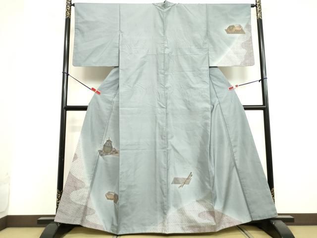 4k2163 石川県指定無形文化財　牛首紬　白山工房　手織り　訪問着　袷　正絹 楽天市場】【お仕立て付き】着物 石川県指定無形文化財 白山工房