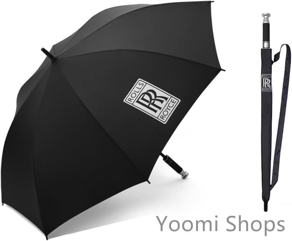 【新品未使用】ロールス ロイス 折りたたみ傘 車用 晴雨兼用 紫外線対策 ビジネス ワンタッチで自動開閉 収納袋付き 雨