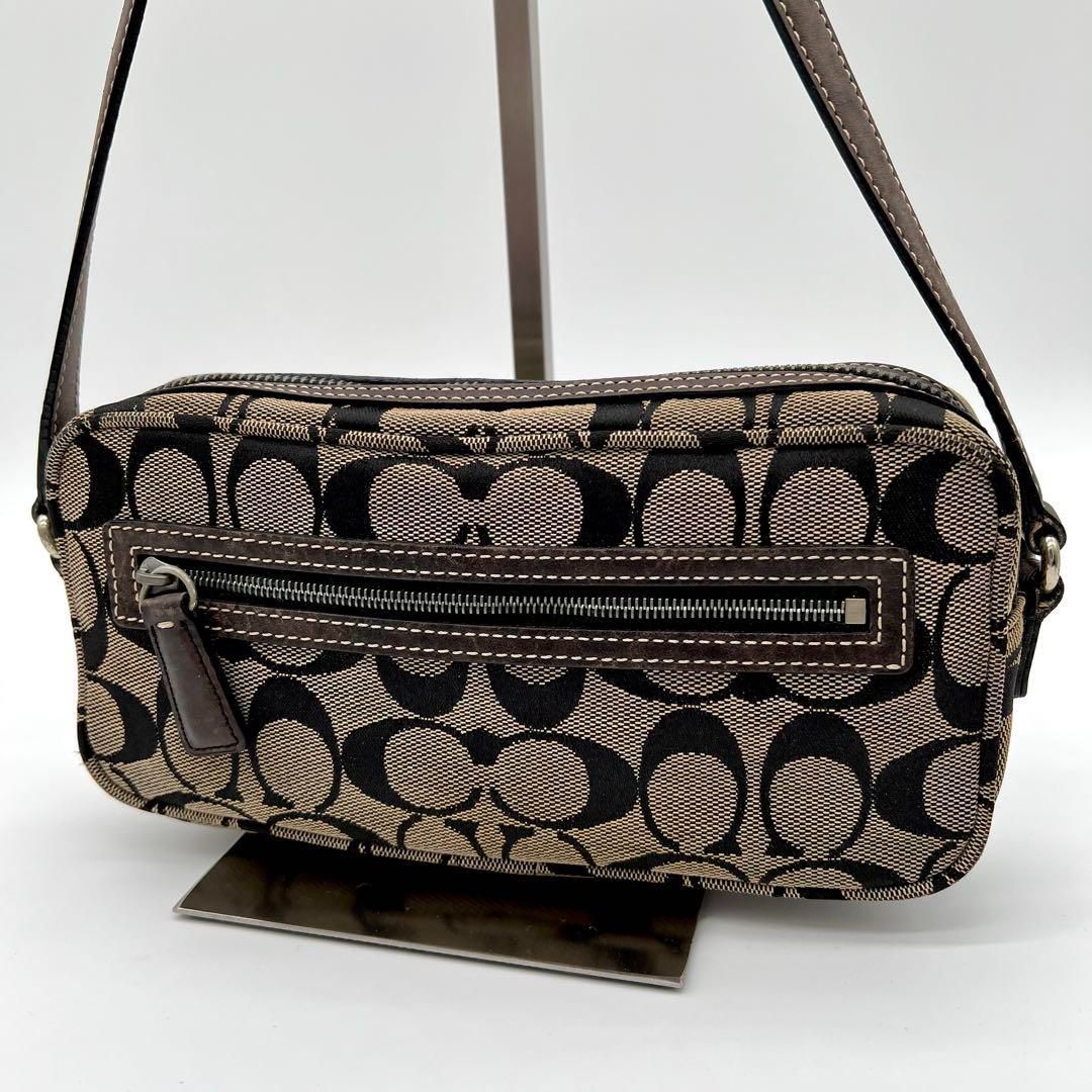 COACH ハンドバッグ ポーチ シグネチャー ミニバッグ ポシェット COACH コーチ 斜めがけショルダーバッグ ポシェット レディース