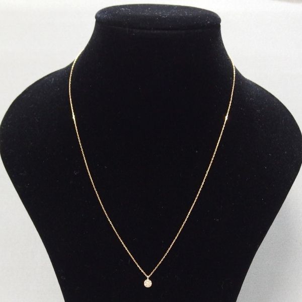 ダイヤモンド♡シャンデリア【L&Co.】K10 ネックレス☆アガット 好きも ダイヤモンド♡シャンデリア【L&Co.】K10 ネックレス☆アガット