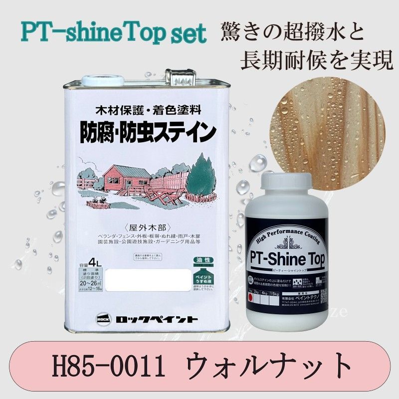 ナフタデコールウォルナットと PT-Shine Topのお得なセット4L＋1kg