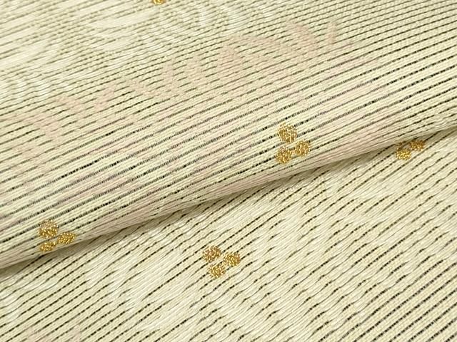 平和屋着物○両面 六通柄袋帯 花間道 金銀糸 正絹 逸品 DAAT7750ob