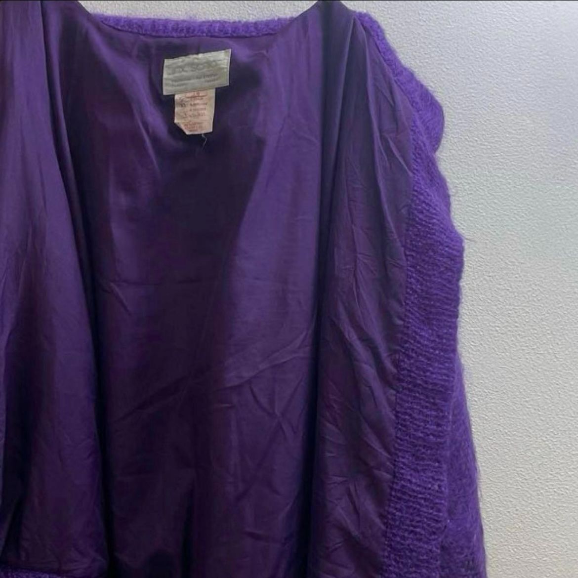 USA 80s 90s ヴィンテージ モヘアニット シャギー ブルゾン 毛先長 NICORILABO_COM