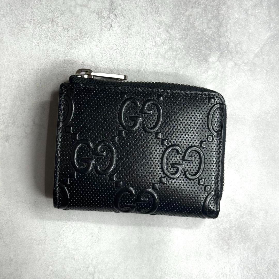 GUCCI グッチ　GGエンボスミニウォレット 楽天市場】【1000円OFF 8/11 01:59迄】グッチ 財布 三つ折り財布