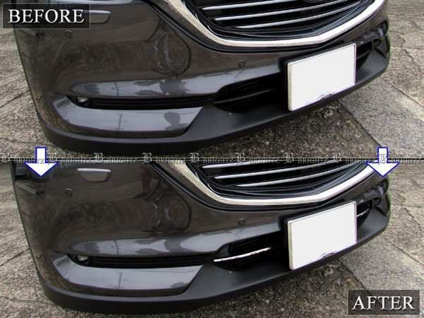 CX－8 KG2P KG5P ステンレスメッキアンダーグリルモール 1PC