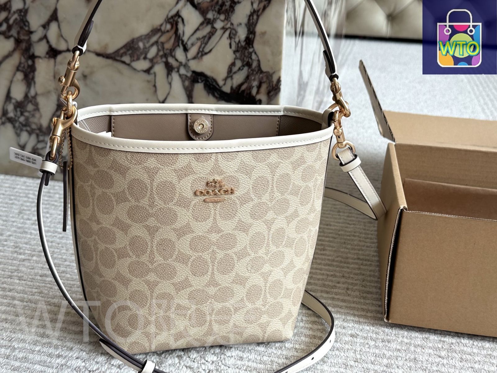 【COACH】ベージュ バケットバッグ コーチ COACH バッグ （ベージュ） -ファッション通販 FASHION