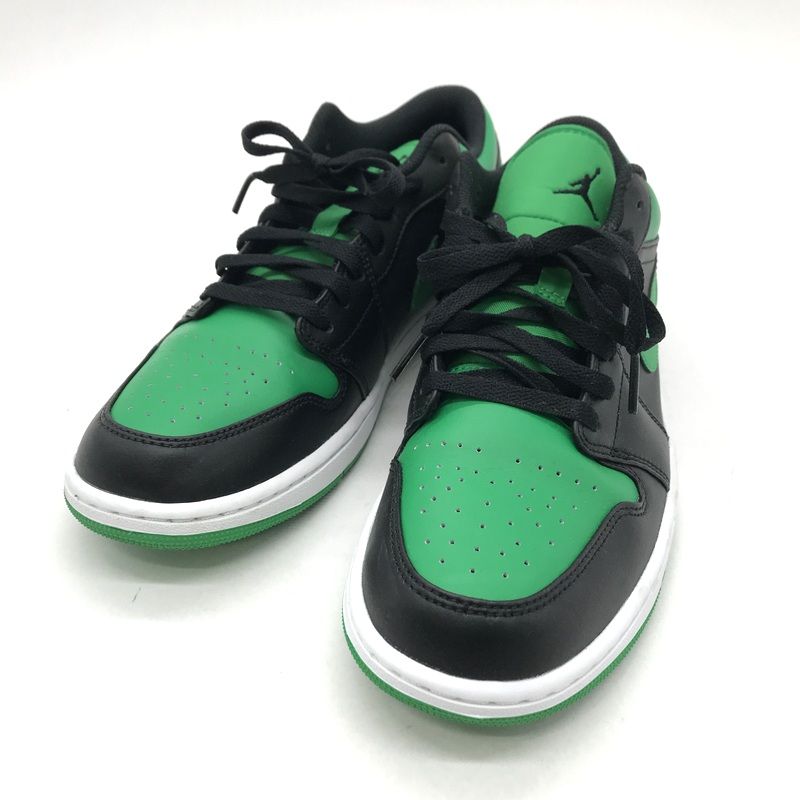 Nike ナイキ スニーカー Air Jordan 1 Low Lucky Green 553558-065 エアジョーダン1 ロー シューズ 28cm グリーン ブラック 靴 B14146◆