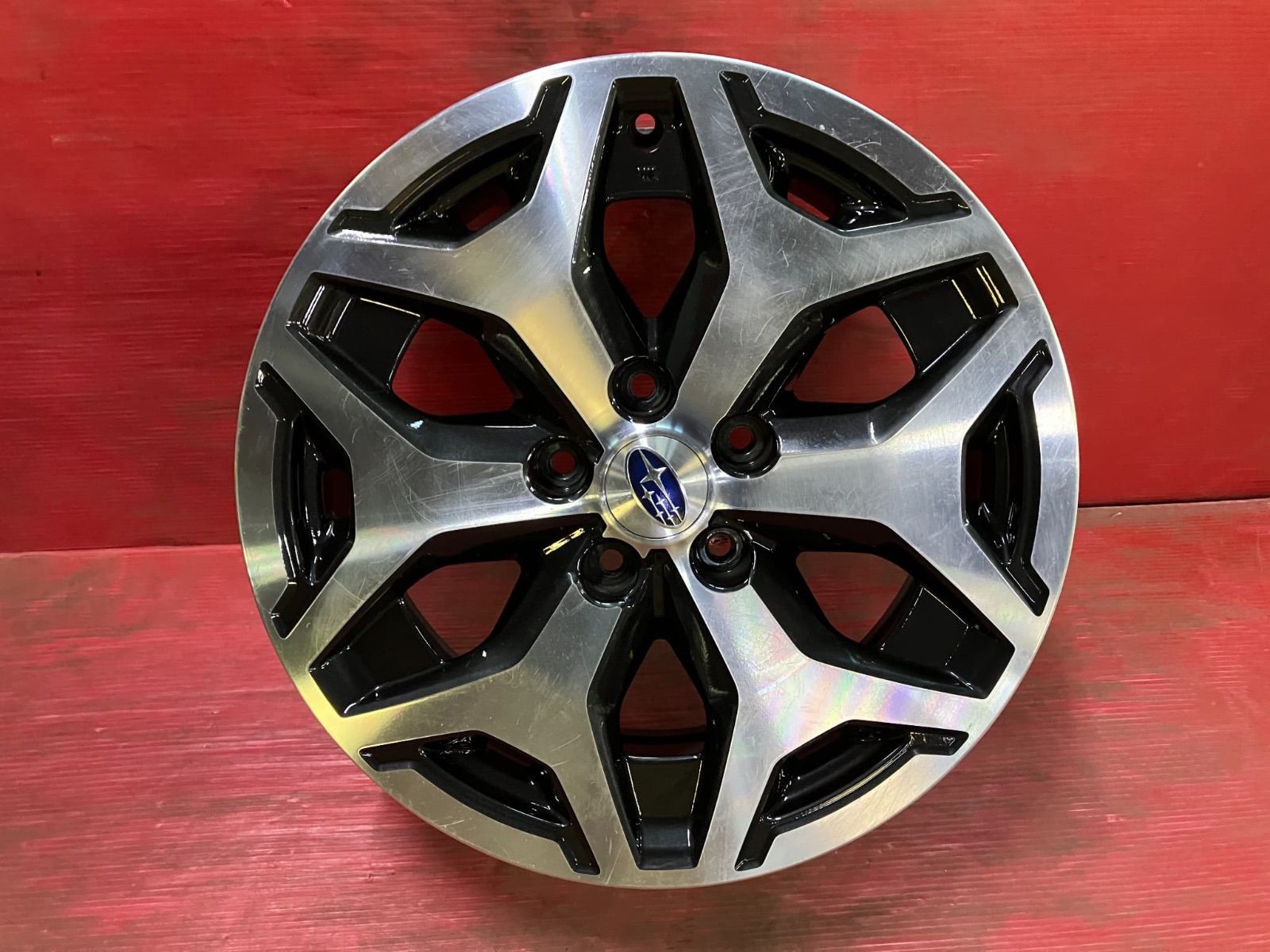 ホイール 17x7.0 48 114.3 5H スバル SK フォレスター純正 4本SET