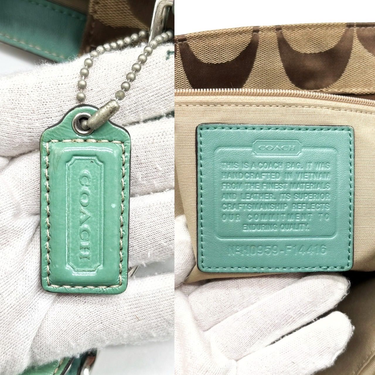 良品】 COACH コーチ トートバッグ ハンドバッグ ショルダーバッグ 