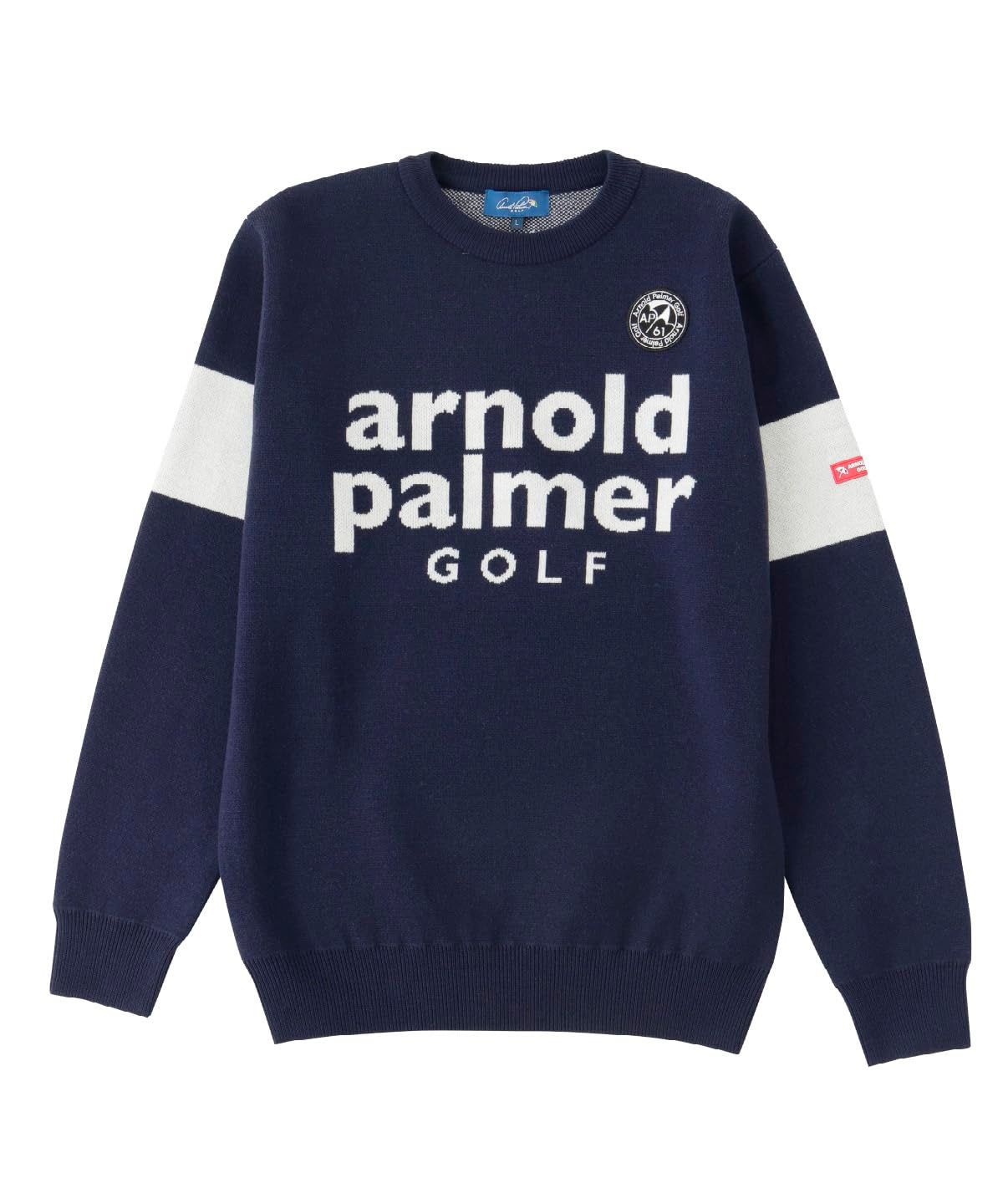 [アーノルドパーマー] ゴルフウェア セーター メンズ クルーニットセーター AP220204A03 NV L [NV] [Free Size]