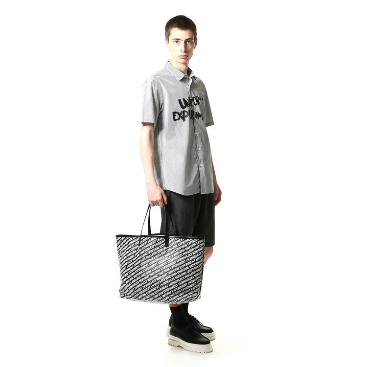uniform experiment DIAGONAL PRINTトートバッグ uniform experiment DIAGONAL PRINT TOTE BAG バッグ UE-190094