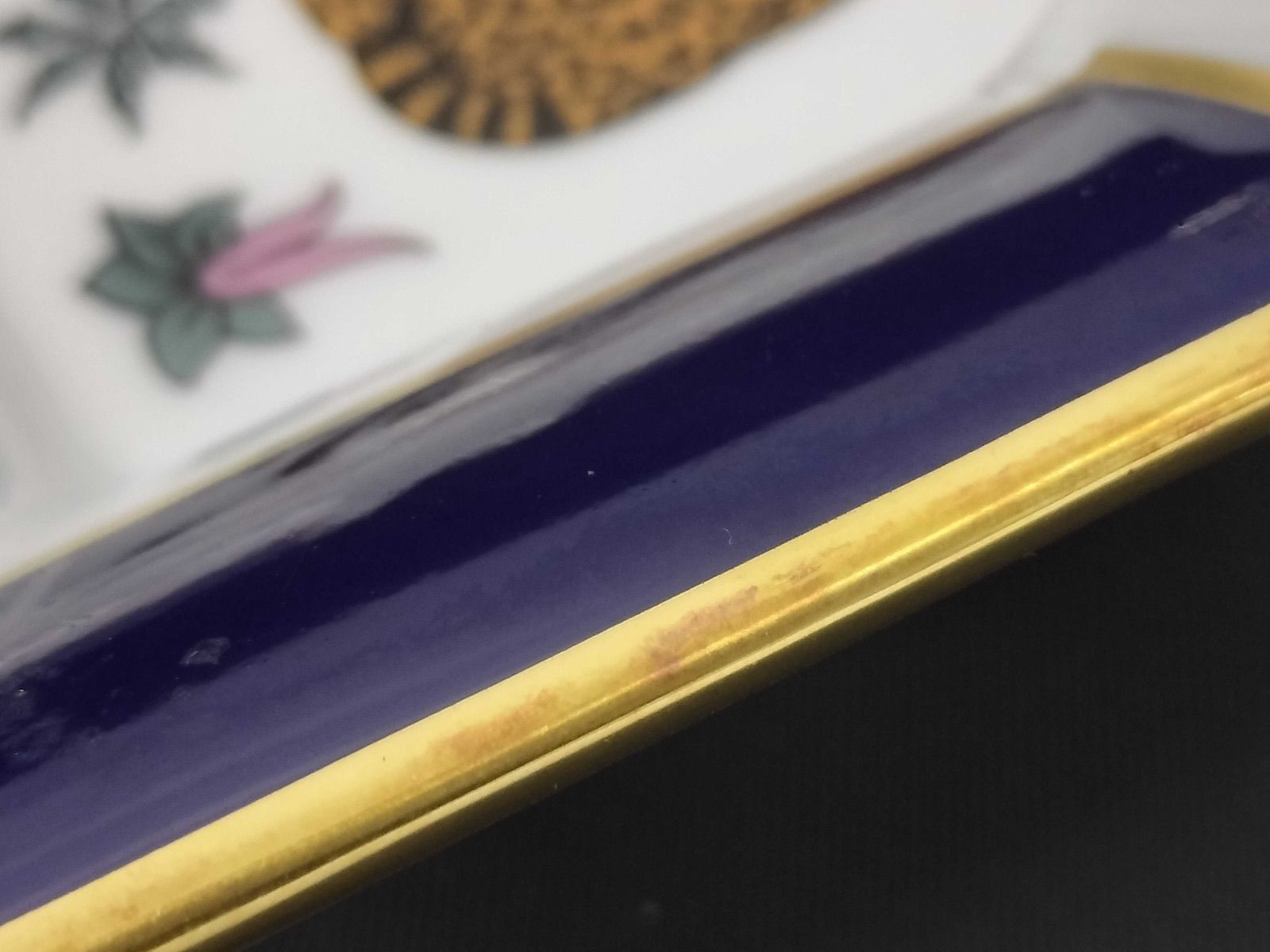 【未使用】HERMES 灰皿　アッシュトレイ　レオパード　豹 HERMES エルメス PARIS レオパード アッシュトレイ灰皿 陶器