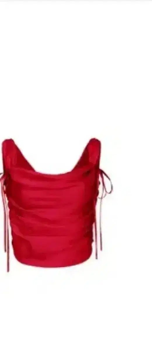 PAIN OR PLEASURE ペインオアプレジャー Dew cowl satin top red