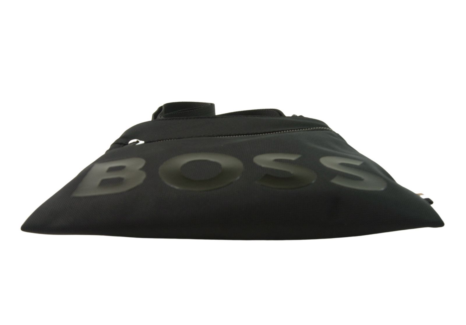 ヒューゴボス HUGO BOSS Hugo Boss 斜めがけショルダー エンベロープバッグ ブラック ナイロン ◆新品◆ メンズ HB-318