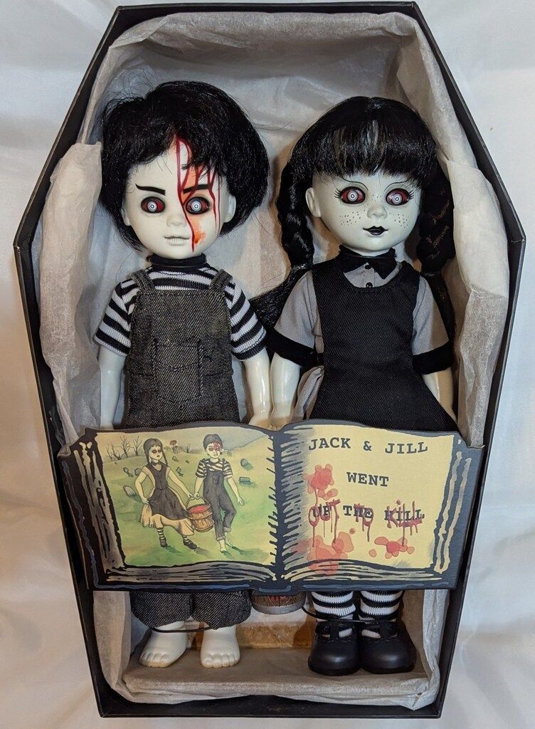 メズコ リビングデッドドールズ SDCC限定 Jack & Jill 白黒通常