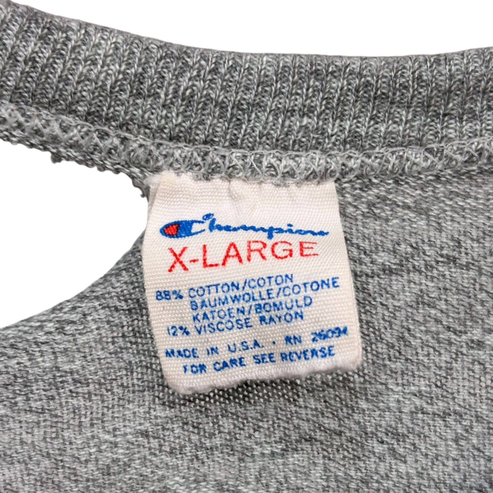 80s Champion 88/12 Solid T-Shirt Made in USA 【XL】 80年代 