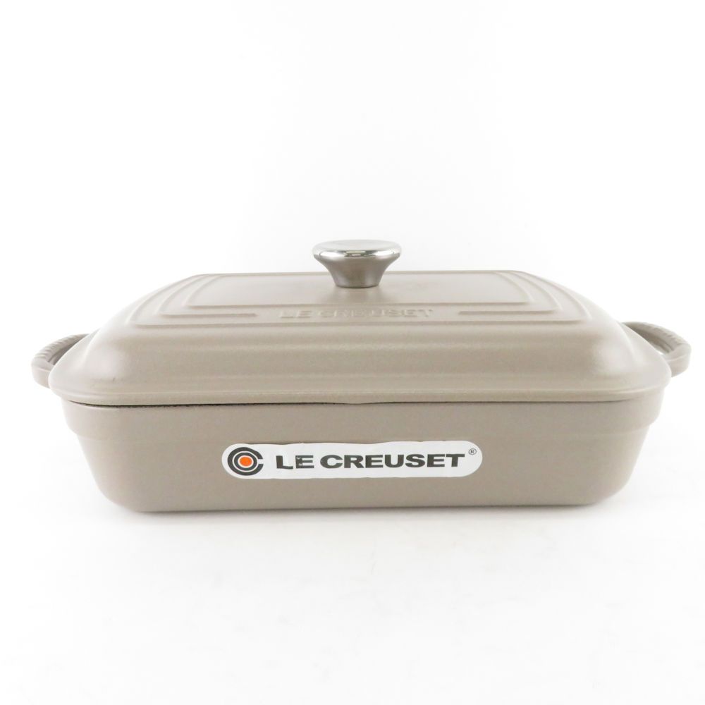 美品 Le Creuset ルクルーゼ ココット レクタンギュラー 両手鍋 鋳物ホーロー 29cm 2.8L グレージュ 限定 料理 キッチン  SU7234X - メルカリ