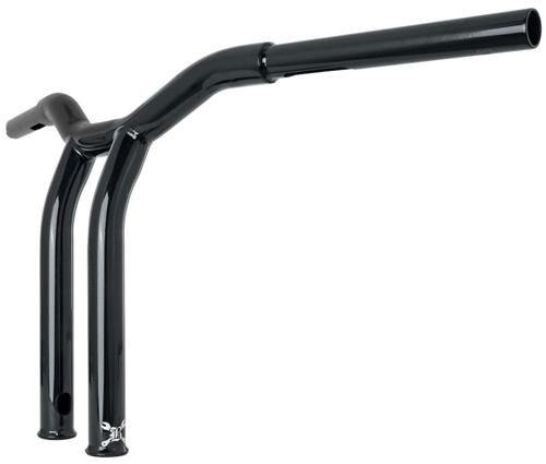 1-1/4インチ DOMINATOR レイクド バー：パウダーコートブラック/14インチ