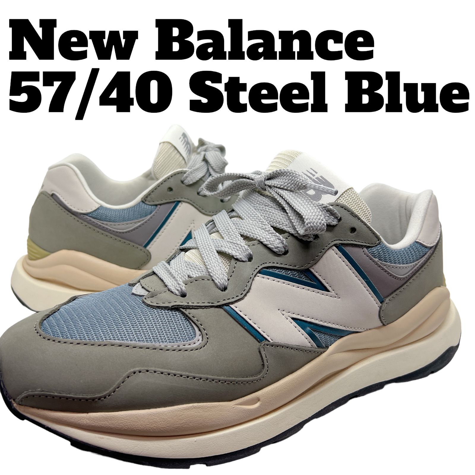 New Balance 57/40 Steel Blue ニューバランス 5740 M5740LLG スティールブルー - メルカリ