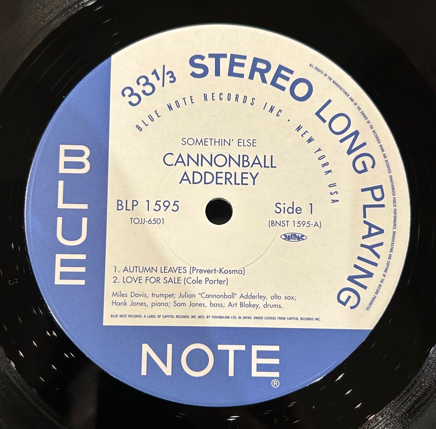 美品アナログ盤/ブルーノート65周年記念シリーズ】キャノンボール