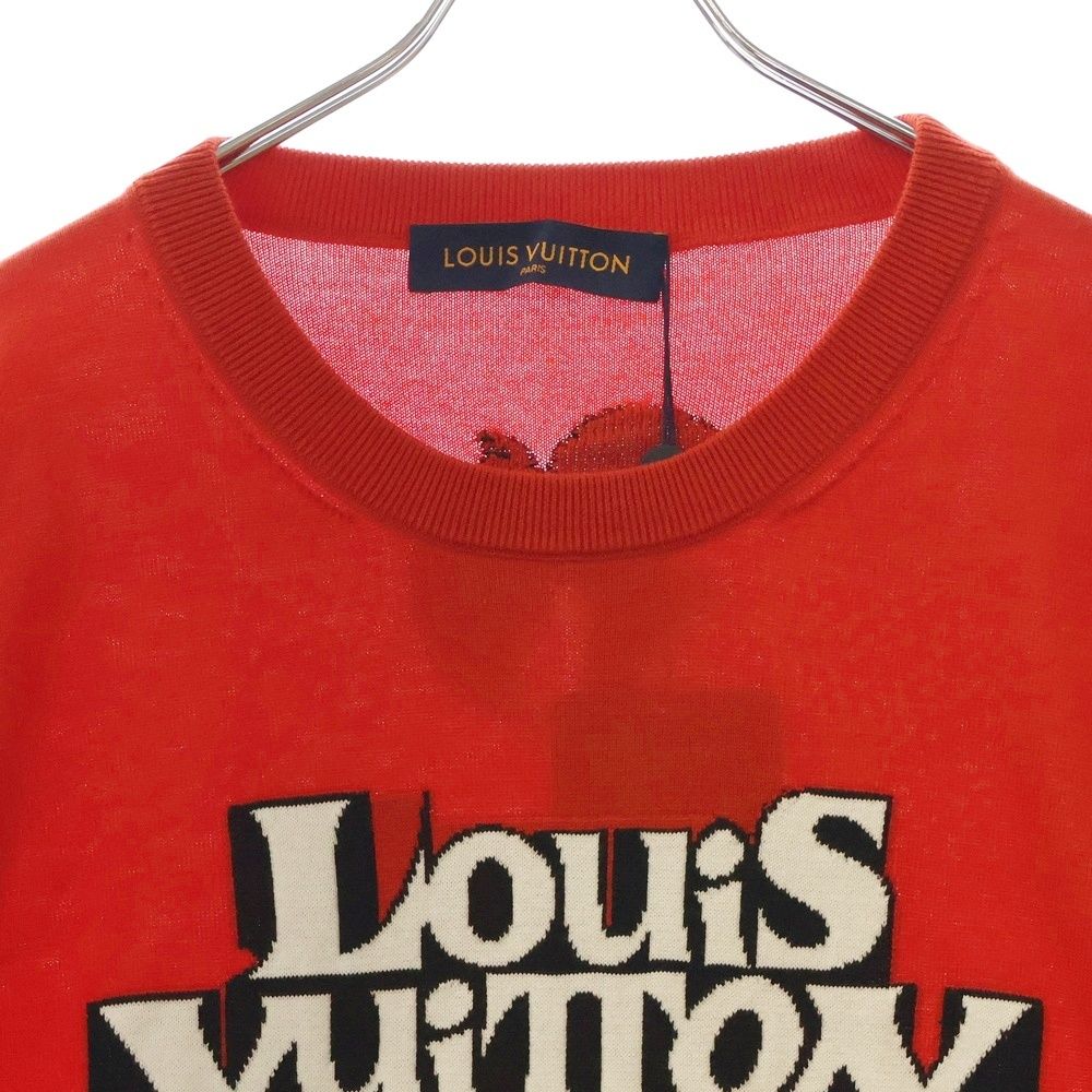 LOUIS VUITTON (ルイヴィトン) 23SS ロゴデザイン 半袖ニット T