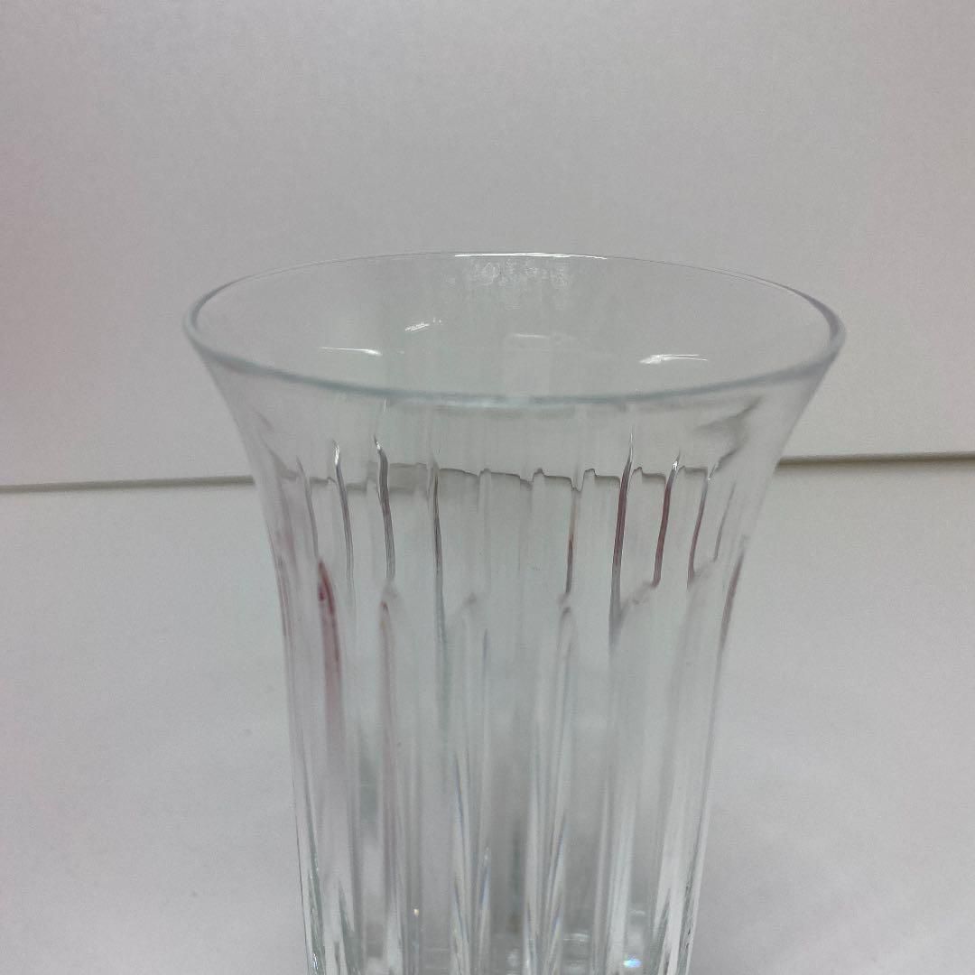 洋3 バカラ フローラル 花瓶 共箱 高さ約18 1㎝タカチ東さ6 1120