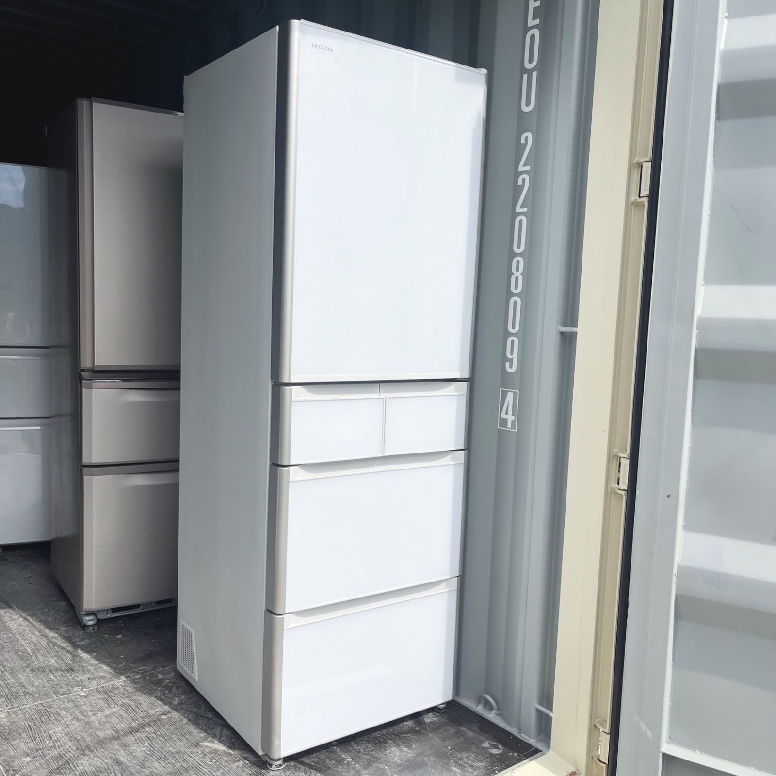 116取付無料！日立真空チルド搭載おしゃれホワイトインテリア5ドア