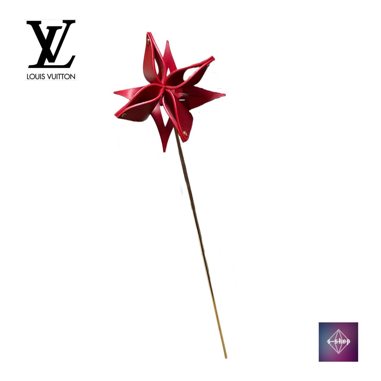 ■美品■ LOUIS VUITTON ルイヴィトン Origami Flowers オリガミフラワー オブジェ 置物 インテリア ブロン ホワイト系 AN8022