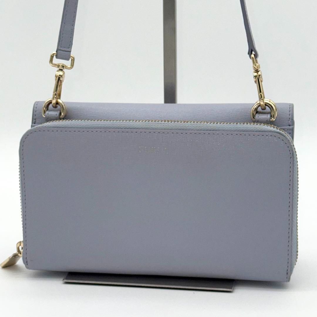 FURLA RIVA ショルダーウォレット ショルダーバッグ レザー