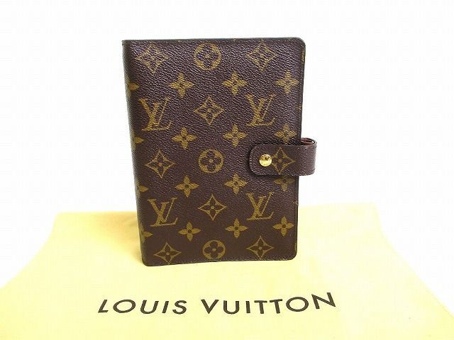 ルイヴィトン LOUIS VUITTON モノグラム アジェンダ MM 手帳カバー システム手帳 メンズ レディース