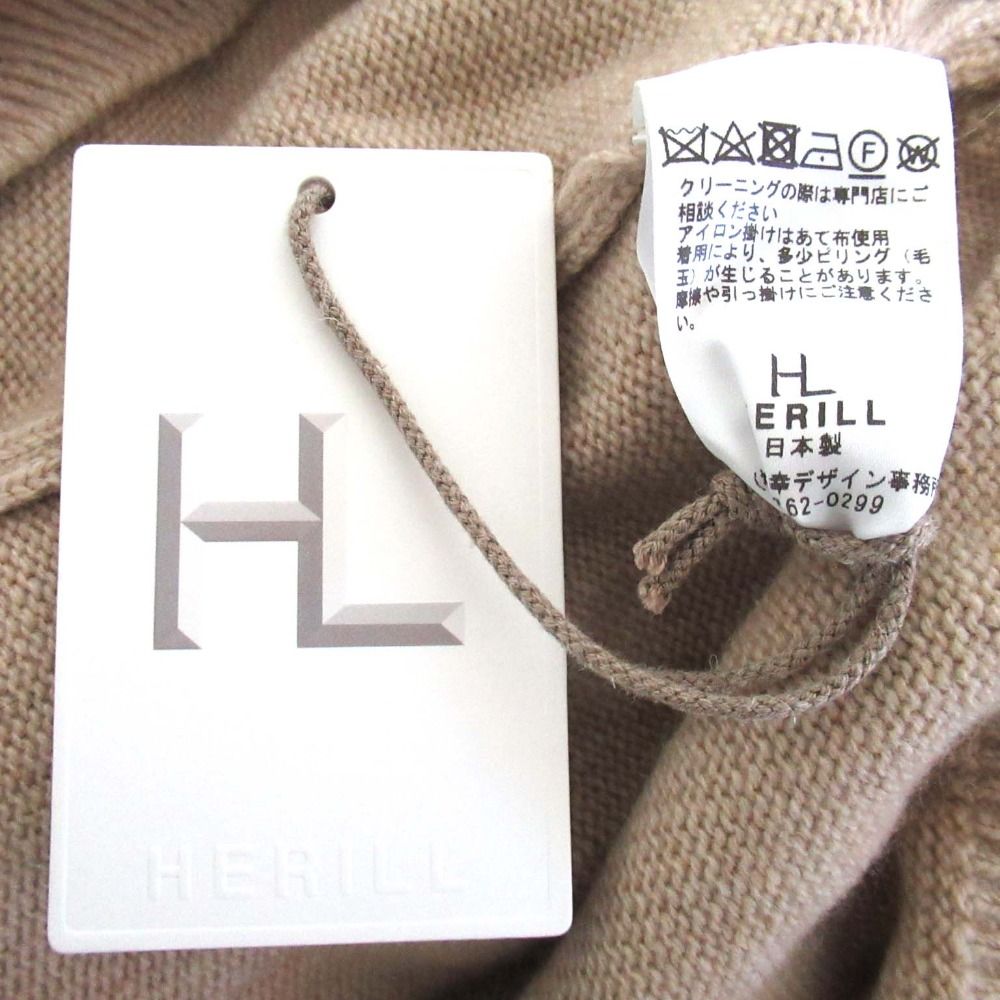 未使用 21AW HERILL ヘリル Goldencash Pullover カシミヤ100％ 長袖 