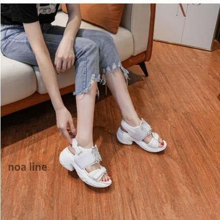 ビジューバックルスポーツサンダル08212