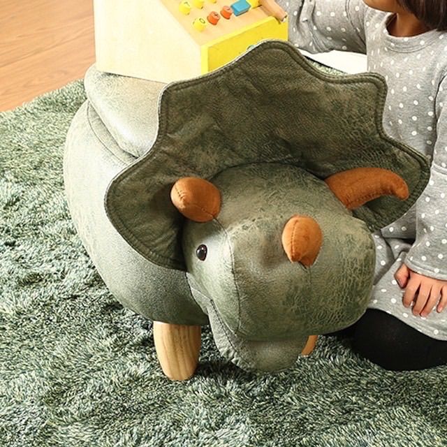 アニマルスツール収納付き ダイナソー