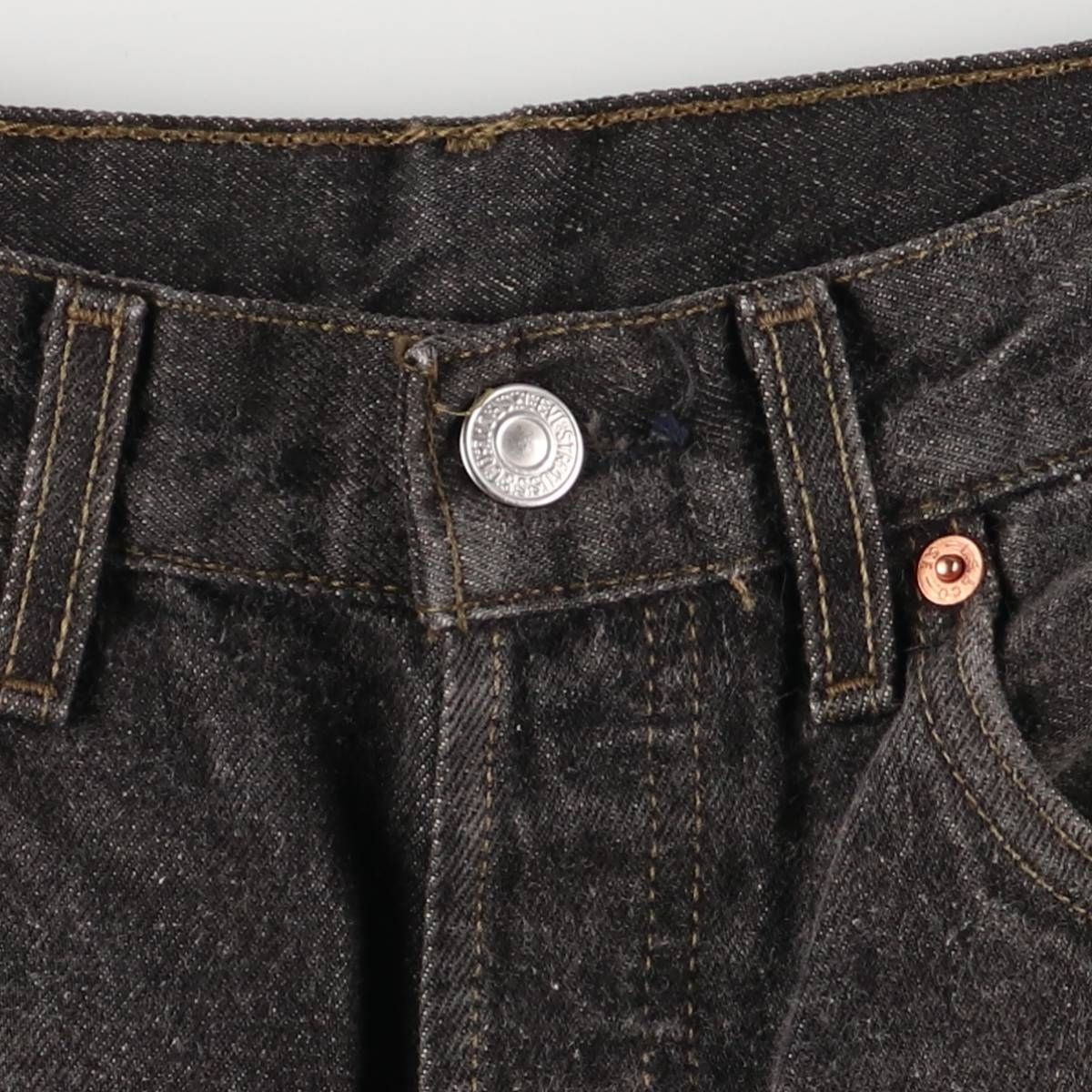 ブラックデニム ストレートデニムパンツ