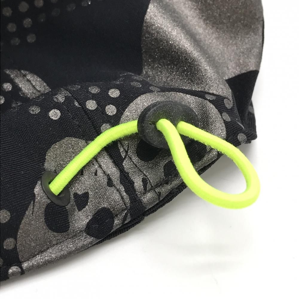 キャップ 黒×メタリックグレー