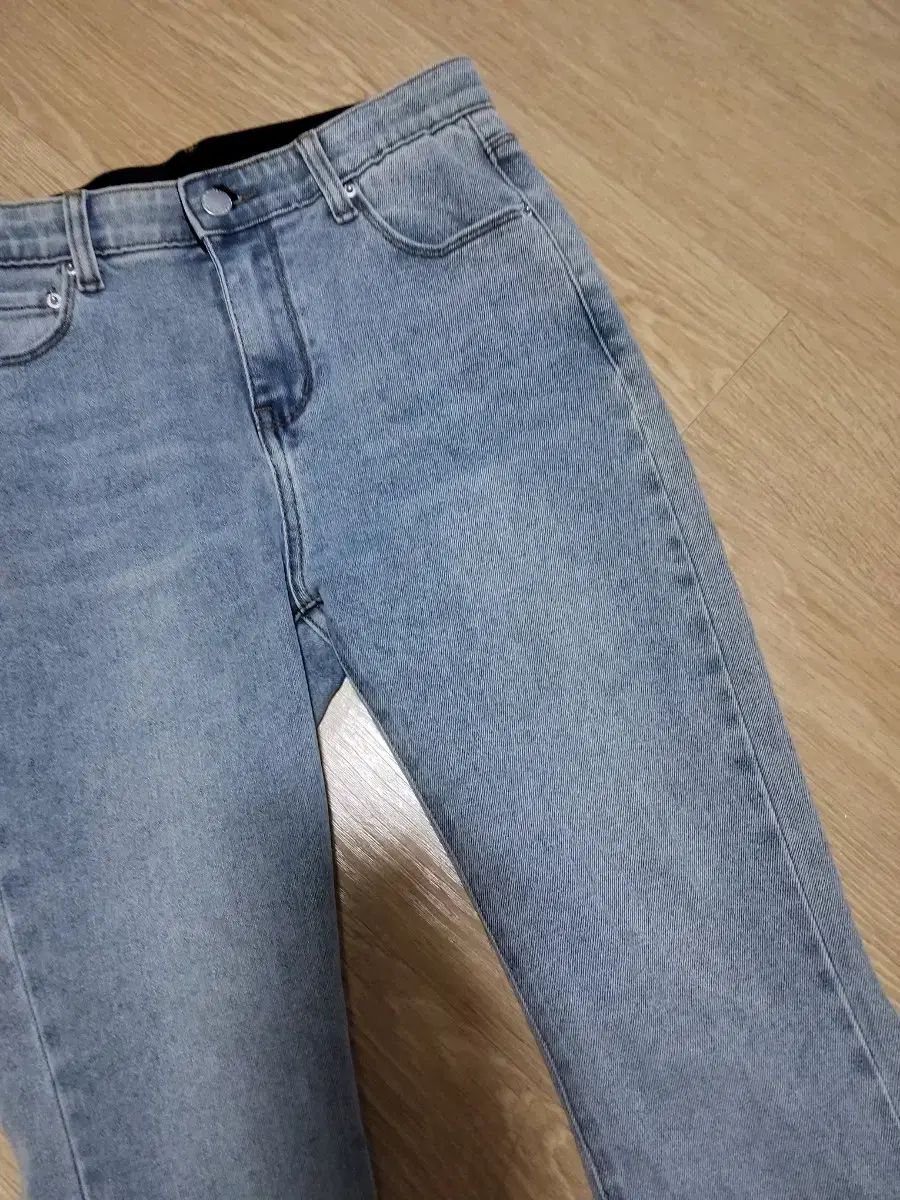 ライトブルー ブーツカット デニム ズボン 55サイズ