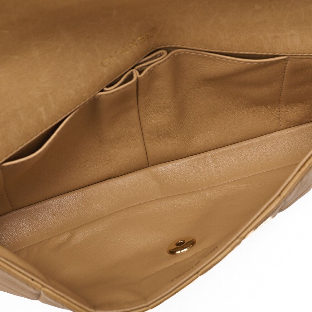 CHANEL シャネル チョコバー ターンロック チェーンショルダー ラムスキン ベージュ ゴールド金具 レディース バッグ ショルダーバッグ レディース USTAUSTRALIA_COM_AU