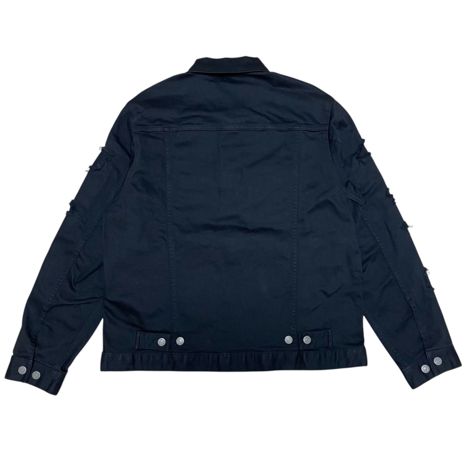 【美品】ベアトリス ジャガードブルゾン ブラック 定価77000円 UNDERCOVER コットンブルゾン ダメージ加工 リペア
