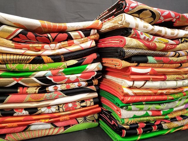 平和屋本店 子供帯 まとめて 35点 鳳凰 向かい鶴 蝶 花柄 七宝 金銀糸 など 着用 多数 ♥品あり ppp1792