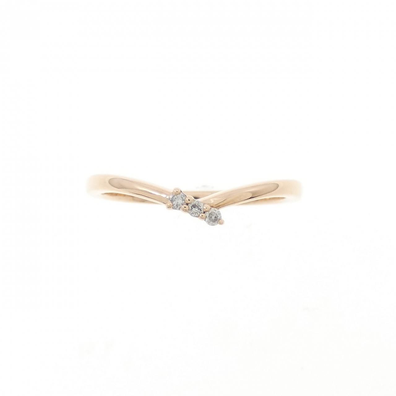 4゜C ダイヤモンド ピンキー リング