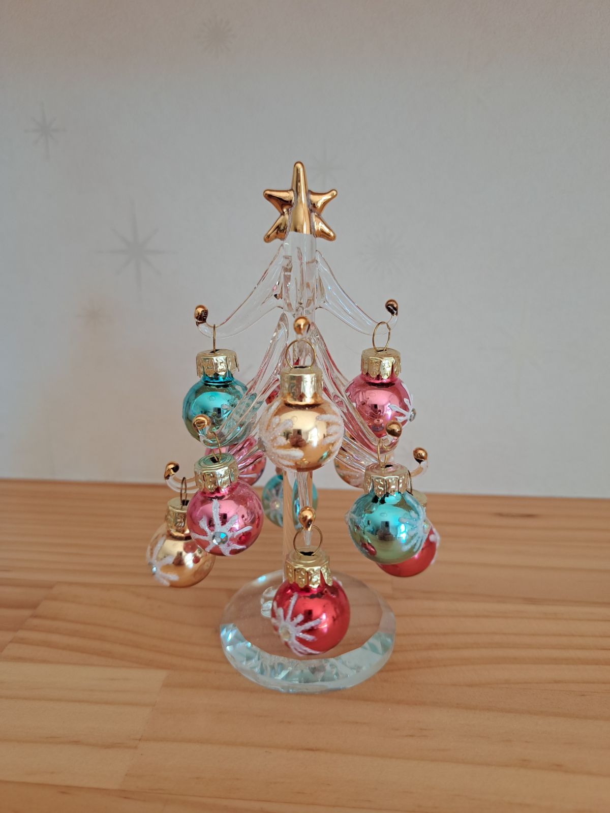 クリスマス ガラスツリー 13cm 3色あり 日常のインテリアにも - メルカリ